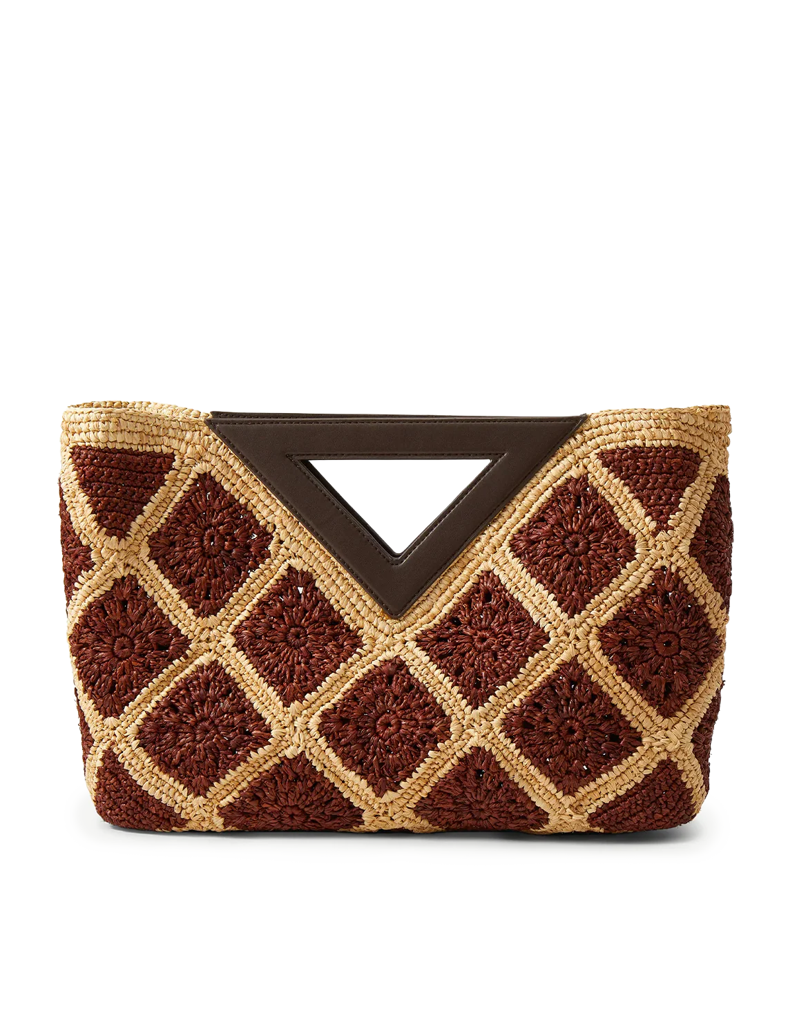 crochet raffia vesper bag