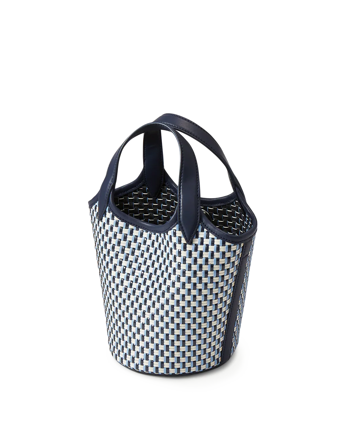woven anchor bag in navy multi - Image 3