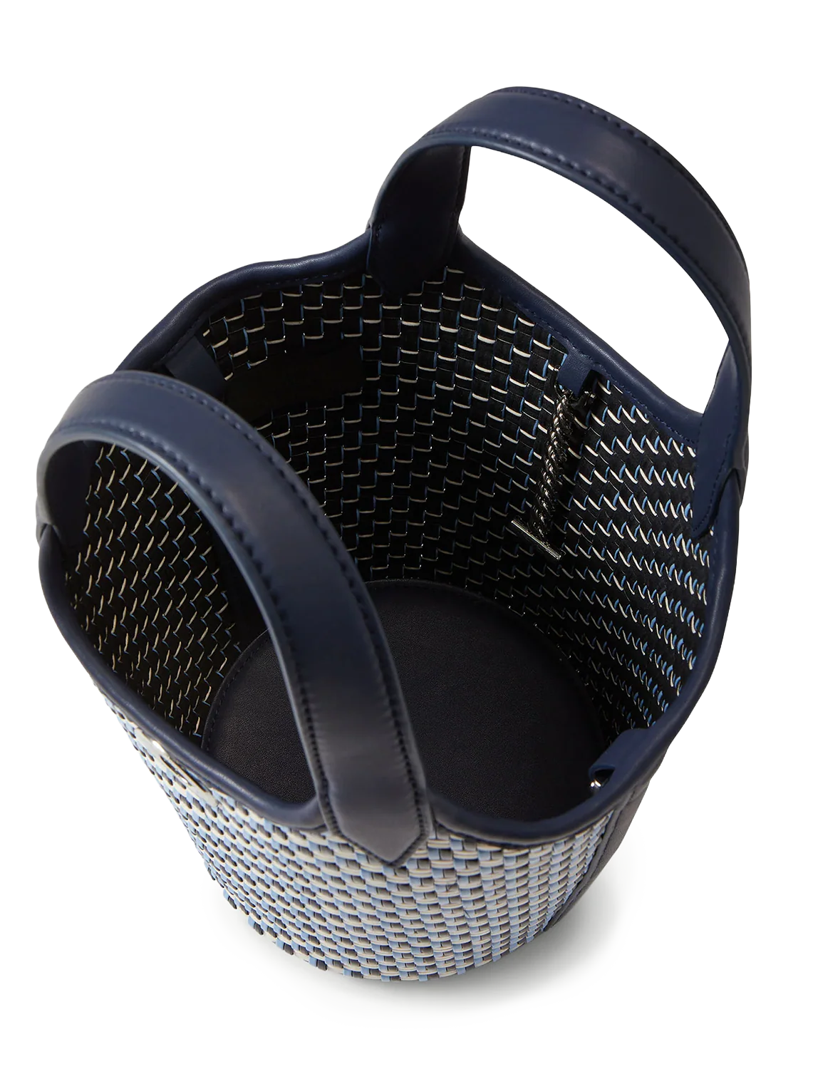 woven anchor bag in navy multi - Image 4