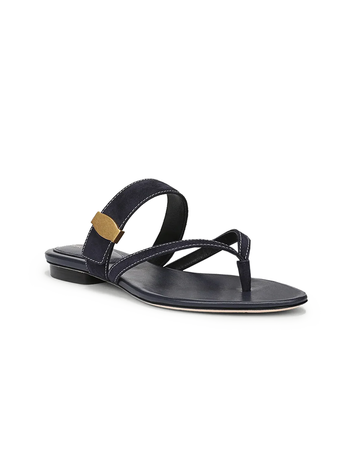 salva dash sandal in navy suede