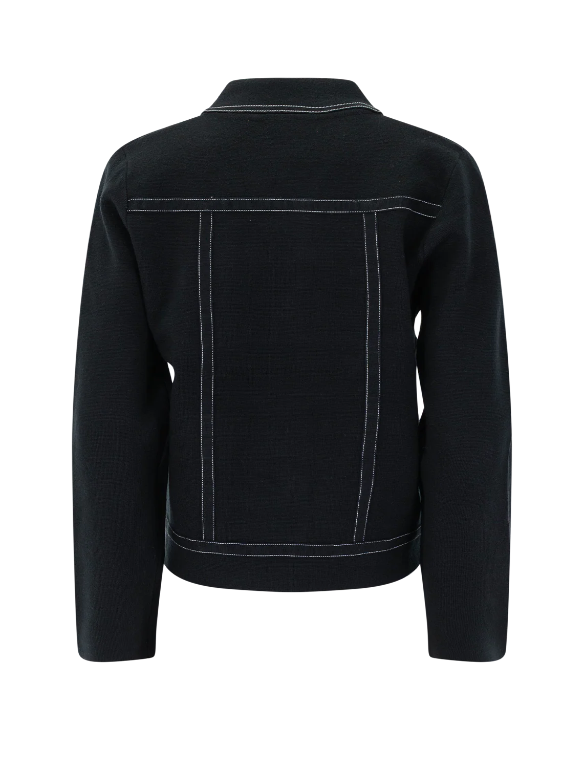 black ponte shirt jacket - Image 3