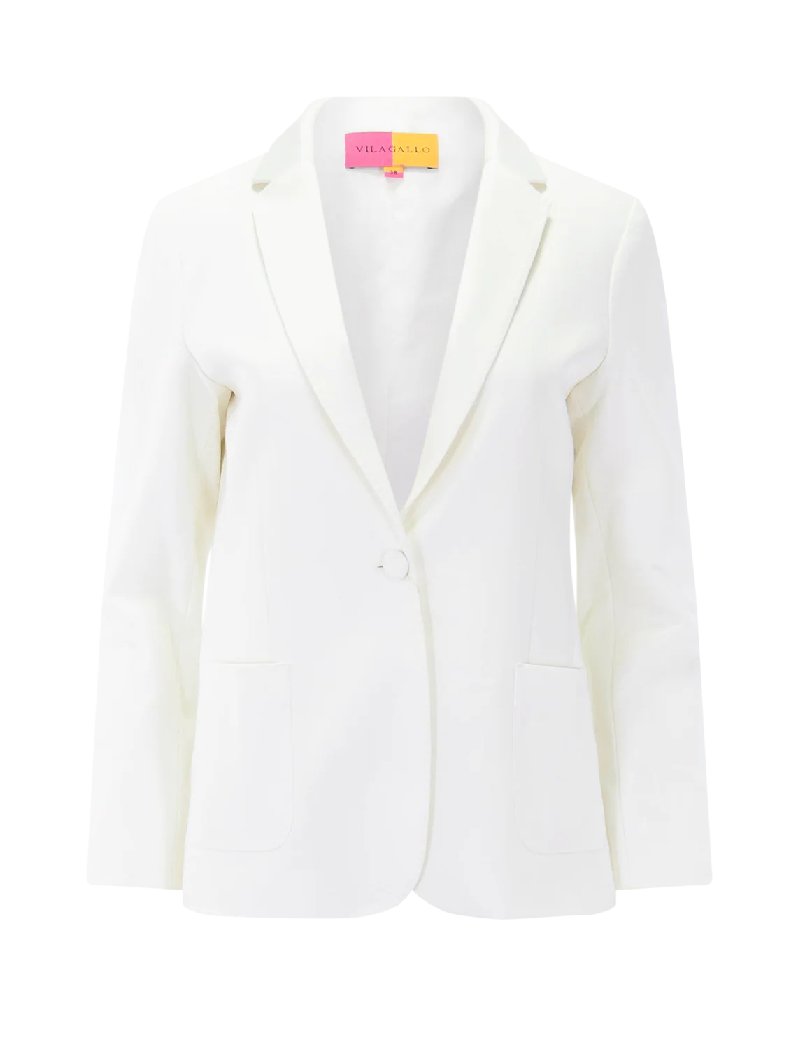 harlow ponte blazer in white