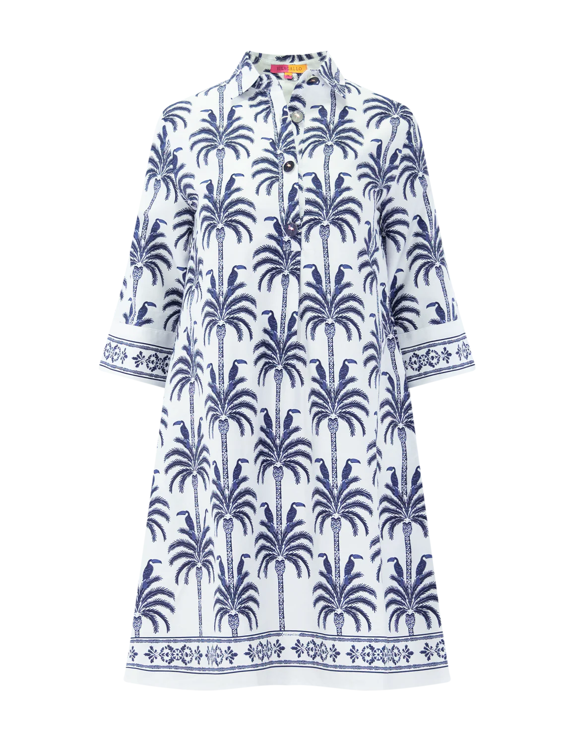 miranda palmeras tucan tunic dress