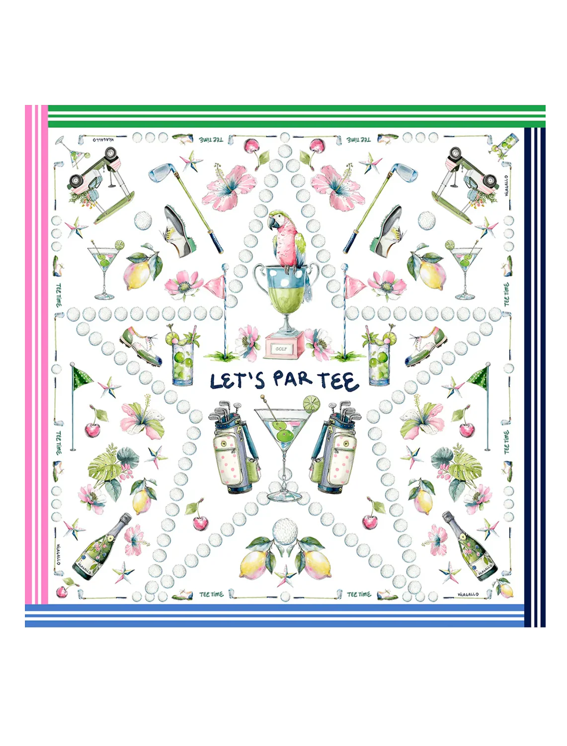 silk golf scarf