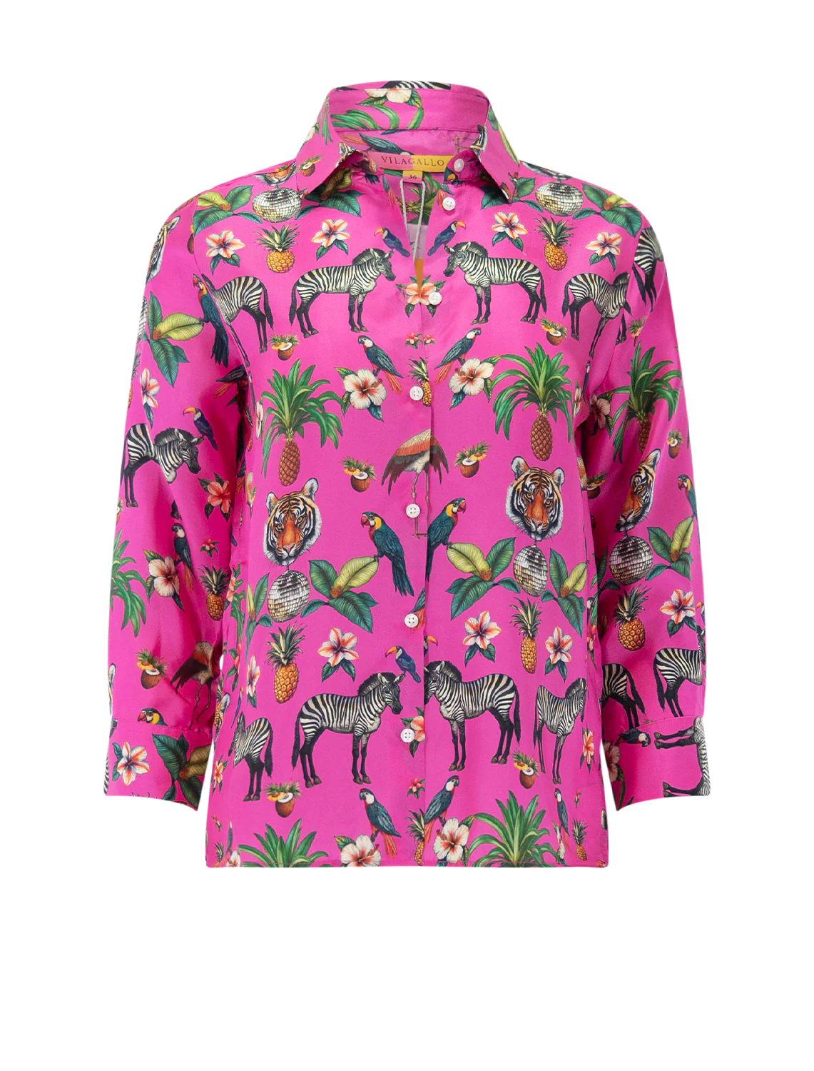 tiffany blouse in jungle disco pink