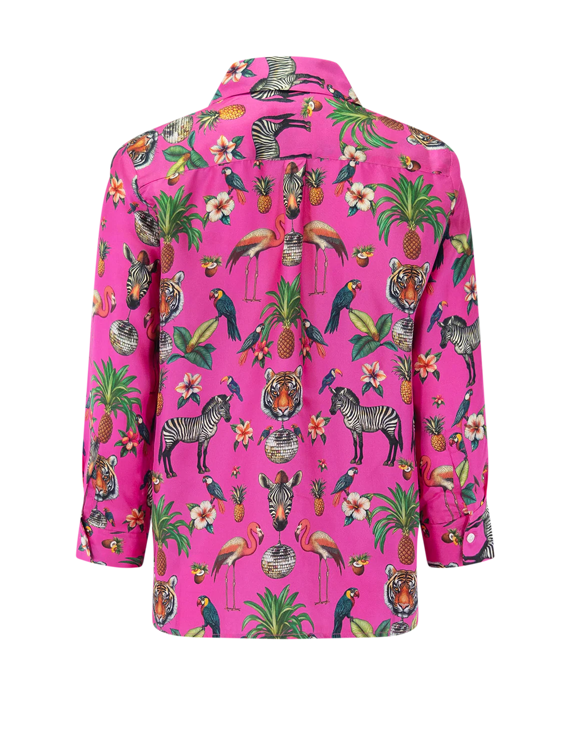 tiffany blouse in jungle disco pink - Image 3