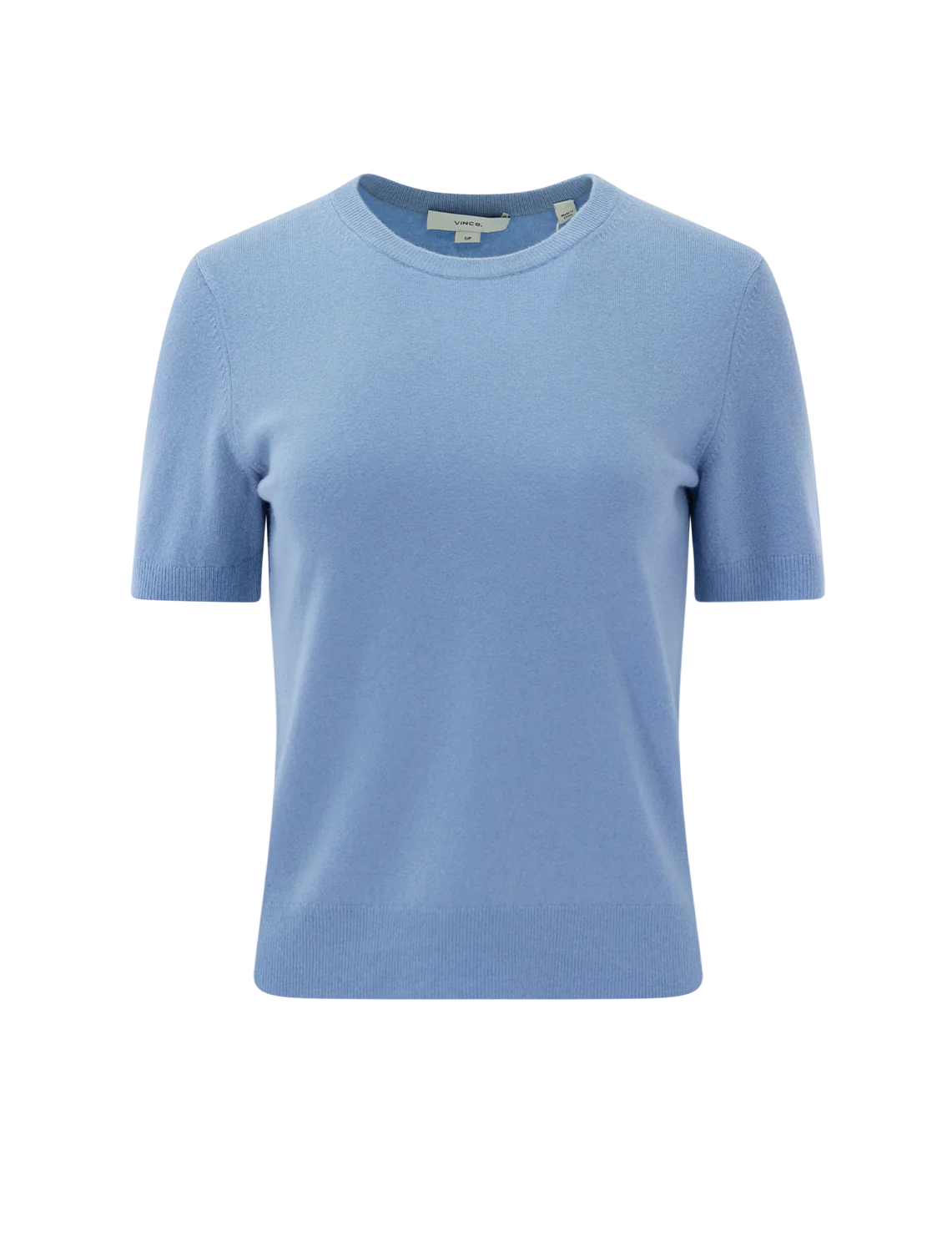 cashmere blend short-sleeve sweater in hydra