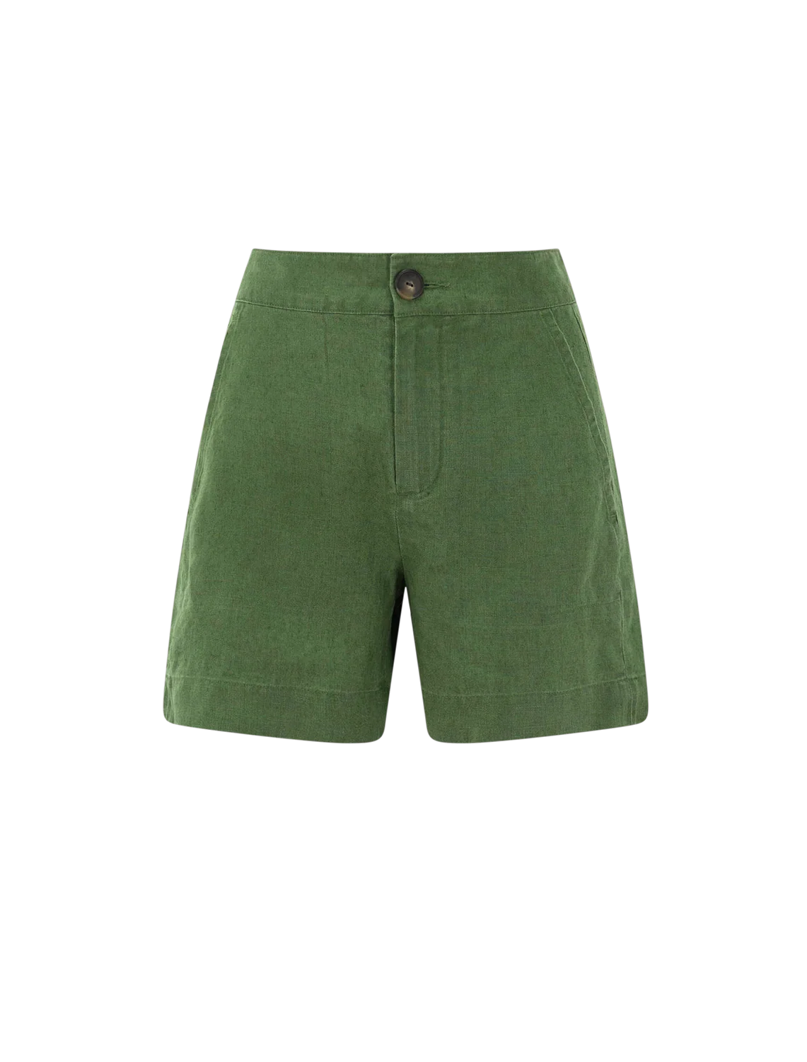 mid rised hemp shorts in herb
