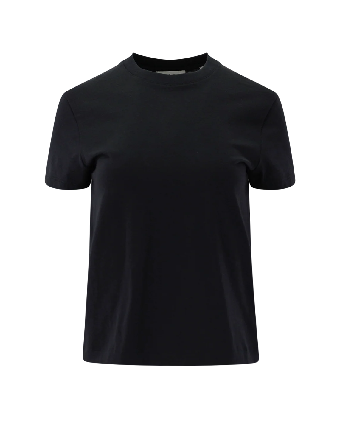 pima cotton crew neck t-shirt in black