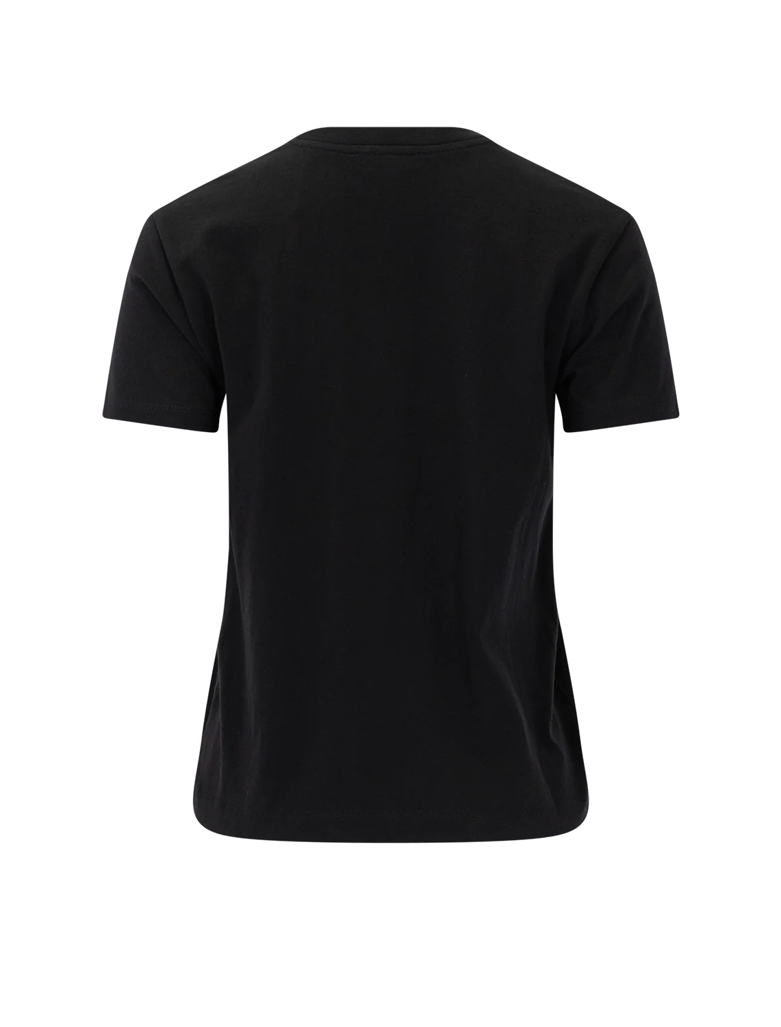 pima cotton crew neck t-shirt in black - Image 3