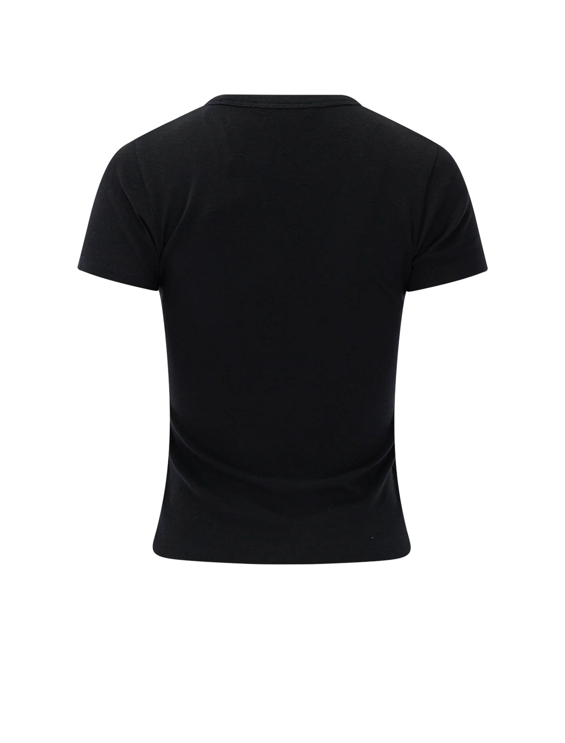 pima cotton-blend '90s shrunken t-shirt in black - Image 3