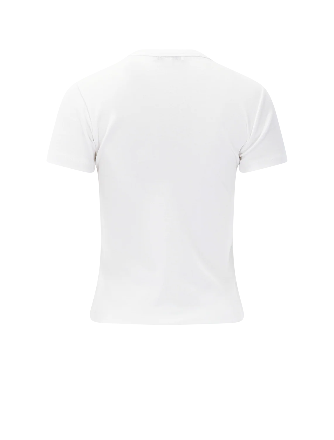 pima cotton-blend '90s shrunken t-shirt in optic white - Image 3