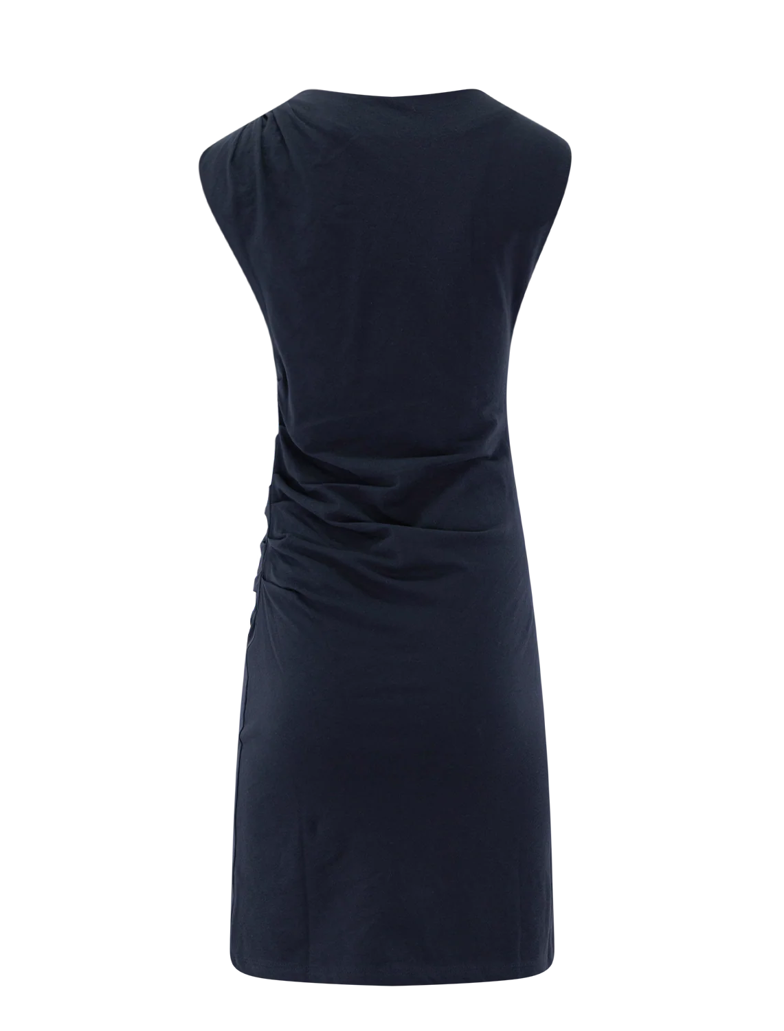 sleeveless twist drape dress in eclipse - Image 3
