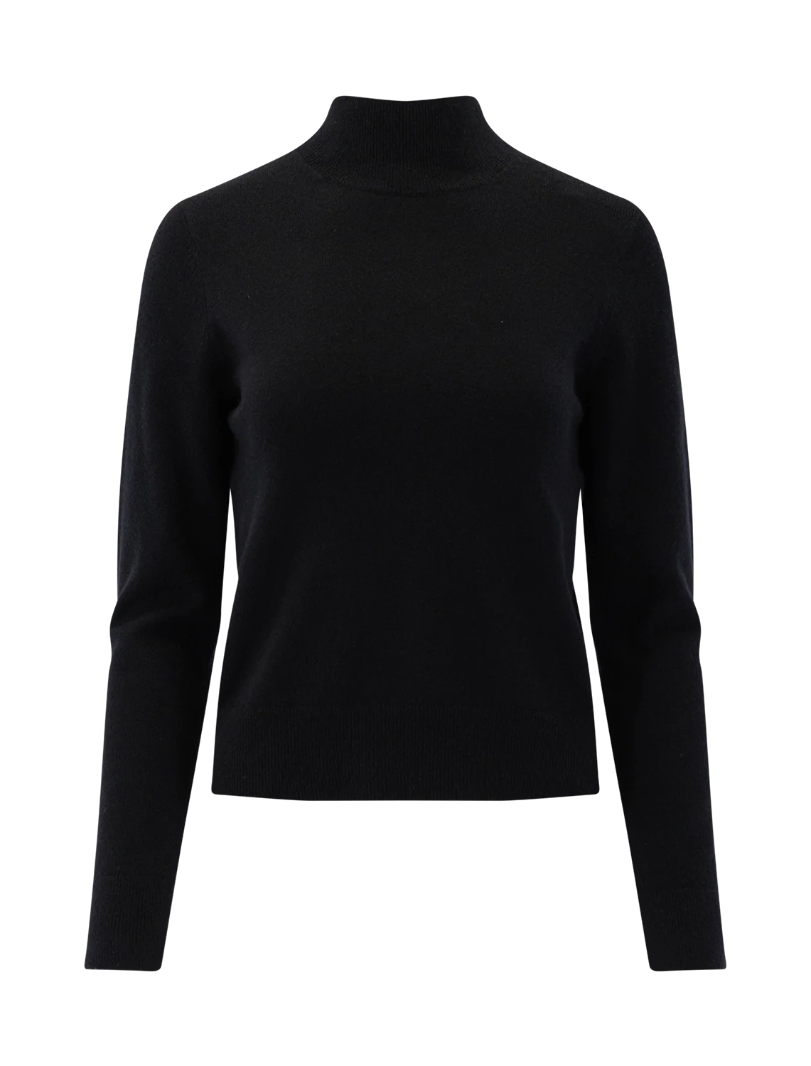 turtleneck in black cashmere