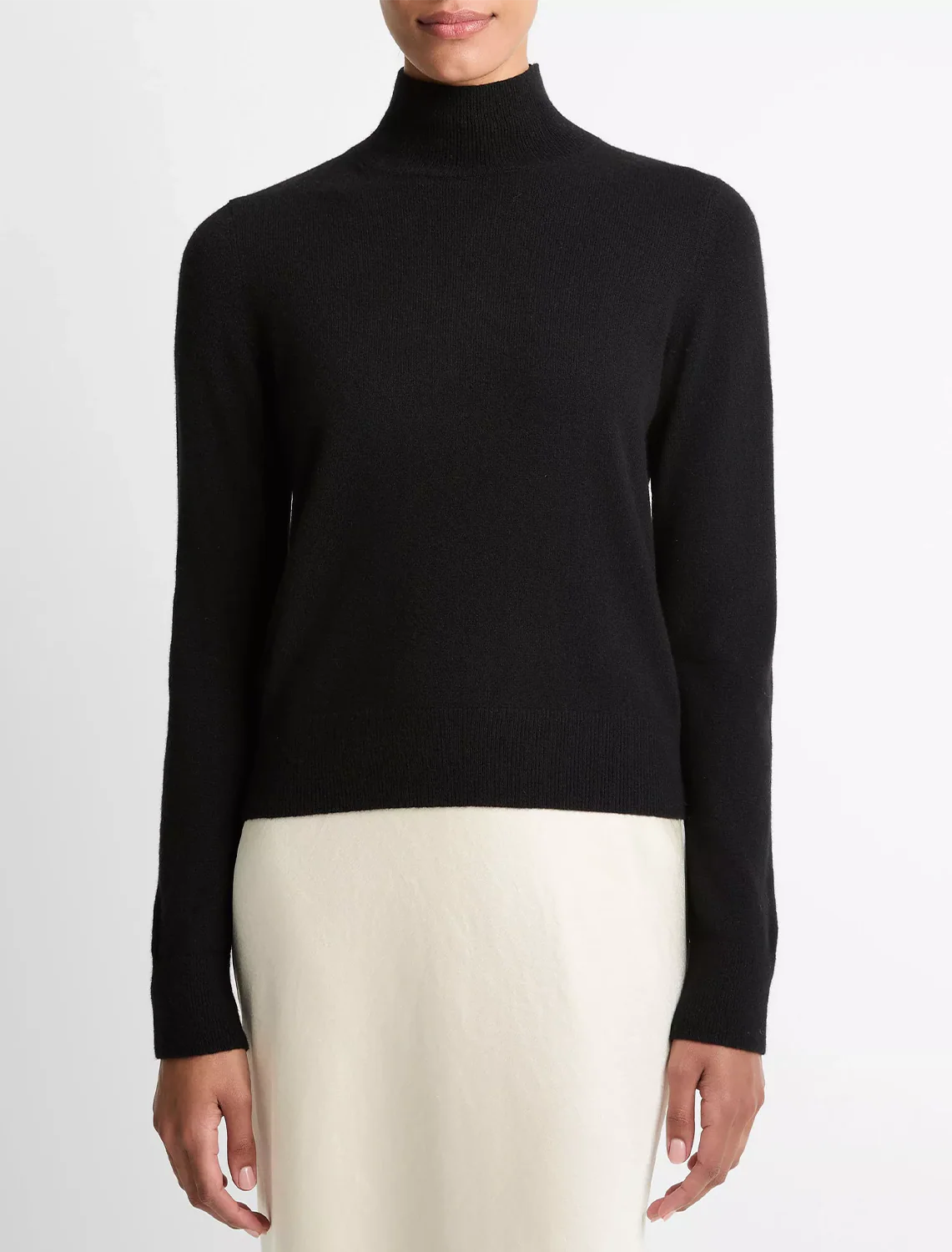turtleneck in black cashmere - Image 2