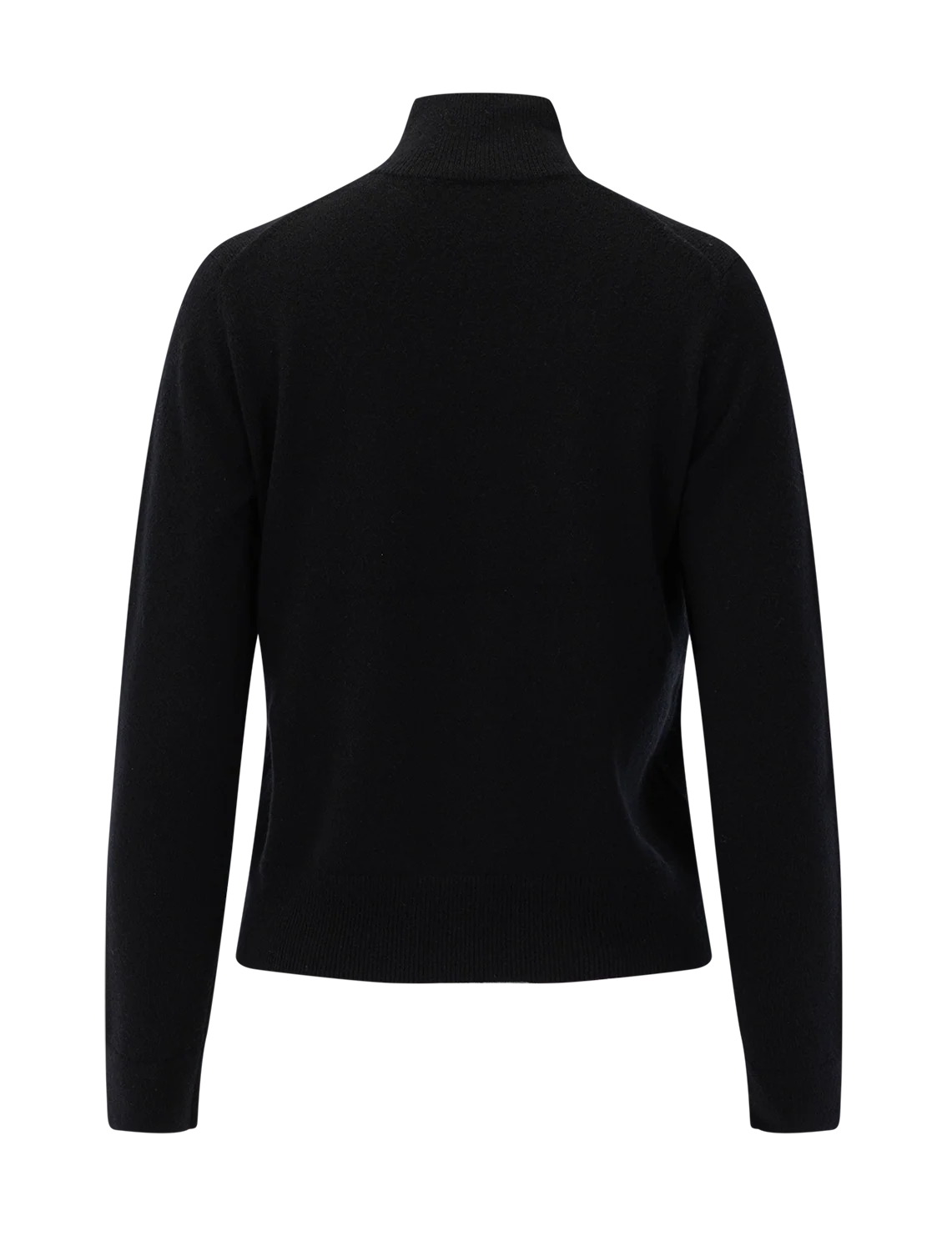 turtleneck in black cashmere - Image 3