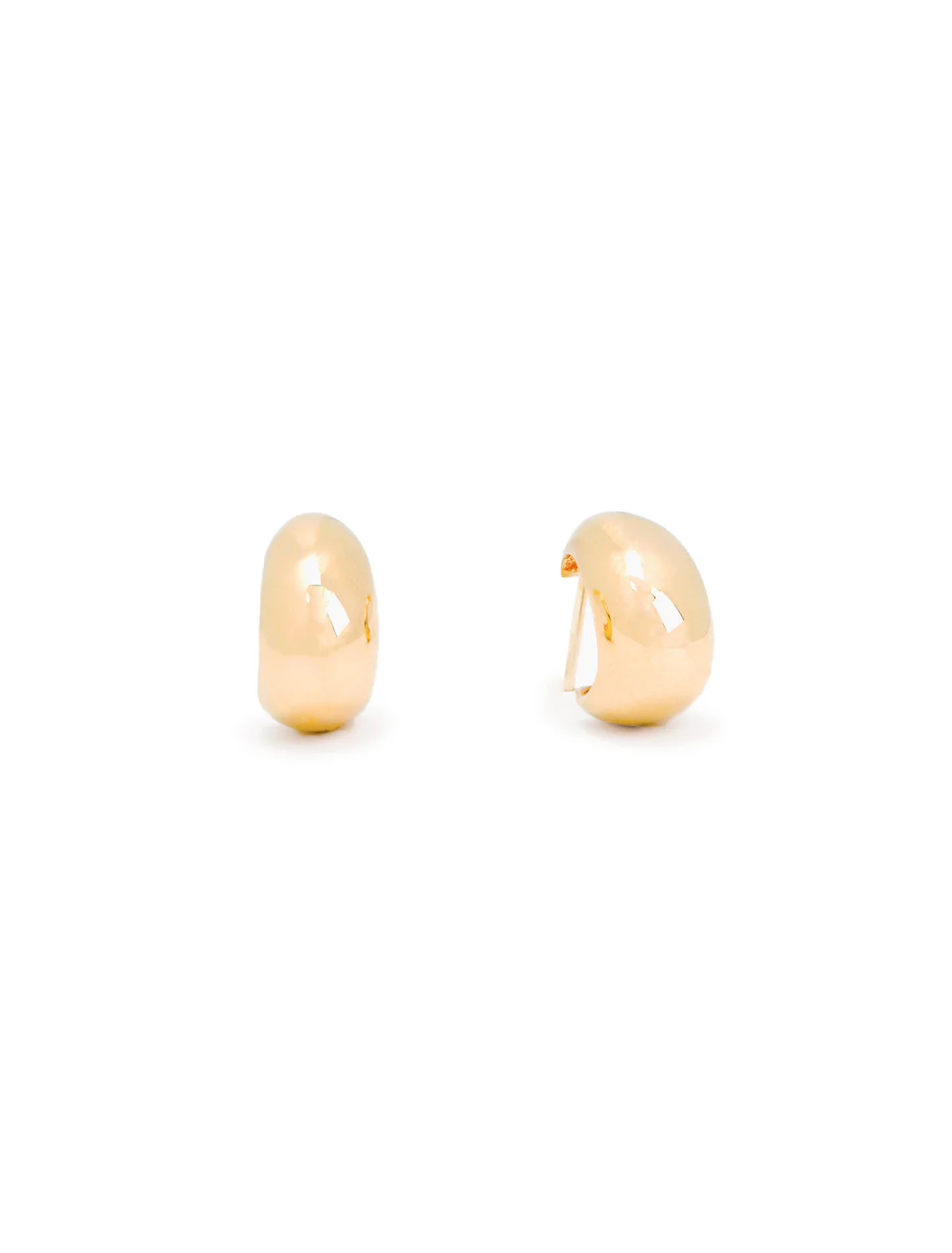 14k aura huggie hoops